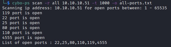 Detecting all ports